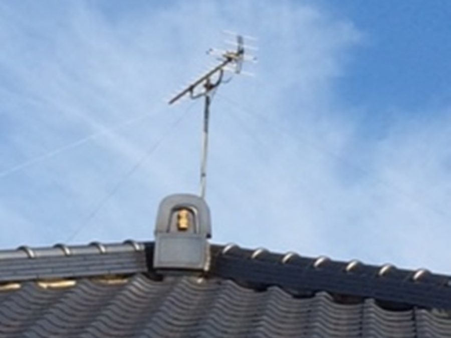 アンテナ支線交換